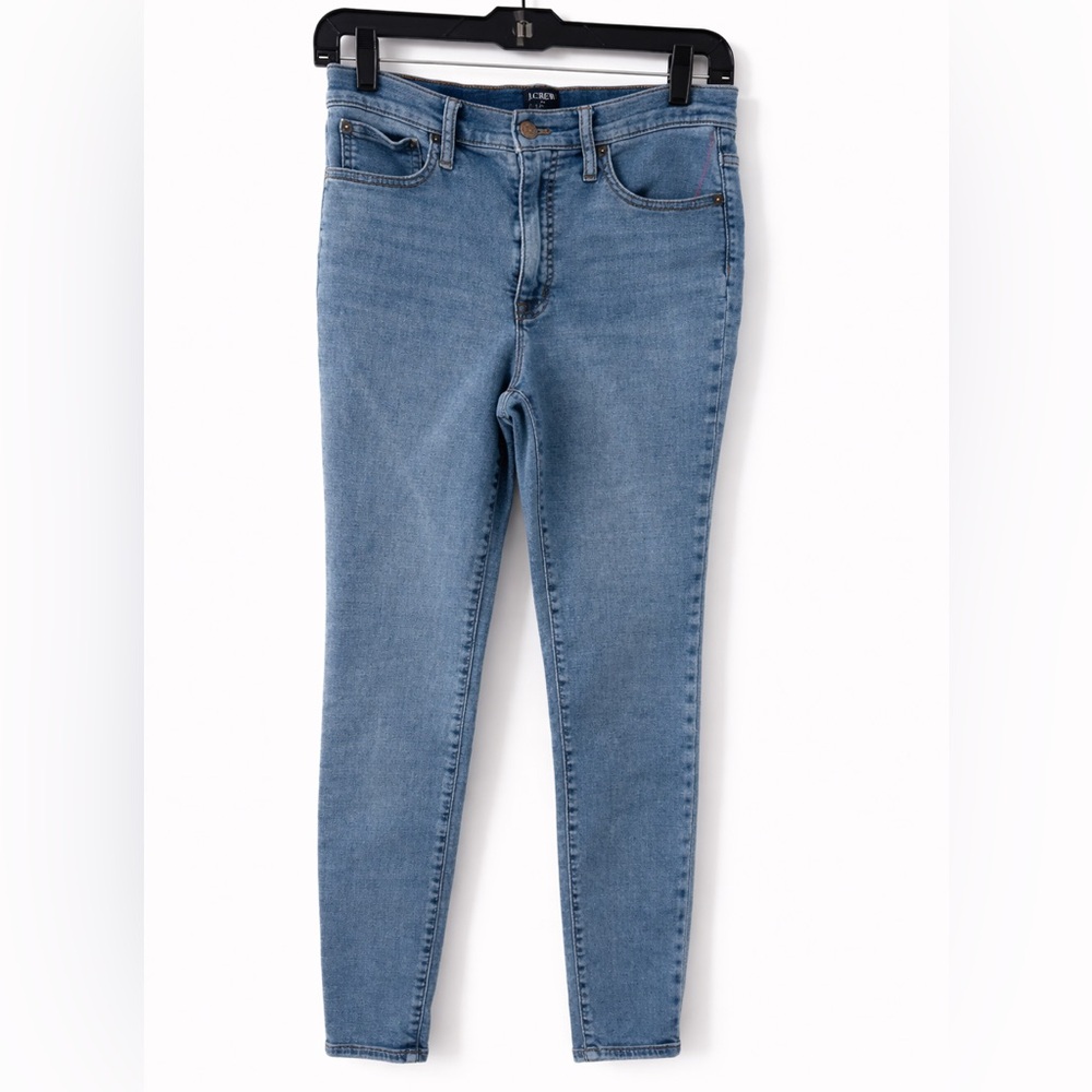 J.Crew High Rise Skinny Jeans Size 27 Light Wash Denim Stretch